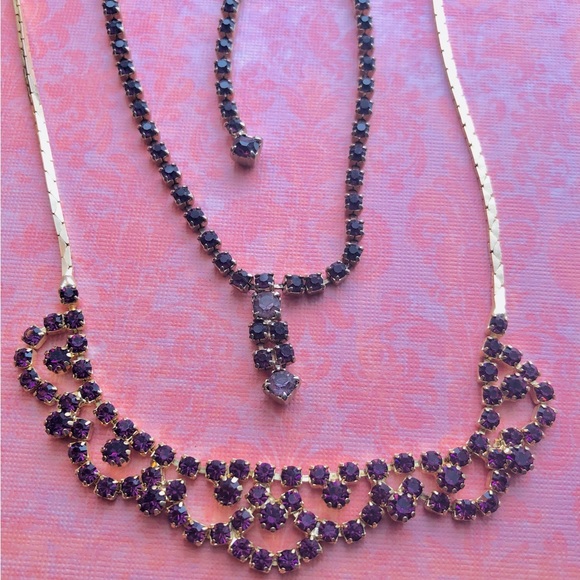 Purple Rhinestone Jewelry - Picture 2 of 7